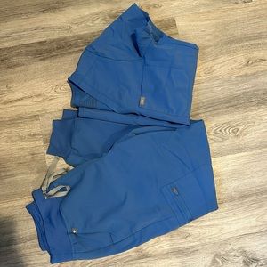 FIGS celi blue scrub set (used less than a handful of times)